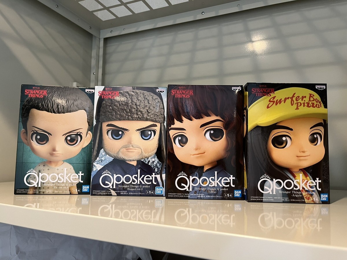ストレンジャーシングス　キューポス　コンプリートセット Q Posket Stranger Things Figure Set of 4 NETFLIX Banpresto New in