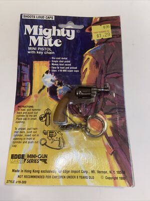 80年代　スペイン製　CALIBER 30 ミニガントイガン Edge Mark Mini-Gun Series 1980 Mighty Mite Cap Pistol Hong