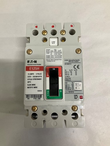 Interruttore industriale Eaton EGH3015FFB E125H 15A - Foto 2 di 5