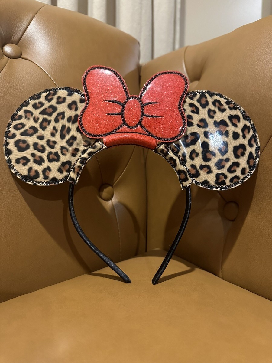 Leopard Print: Handmade Disney Ears Minnie Ears for Adults and Kids, Leopard Cheetah Minnie Ear  main image 4
