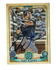 Cleveland Indians JAKE BAUERS  Signed 2019 Topps Gypsy Queen Card #240