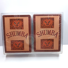 Shumba Card Game New in Hard Plastic Case 2 Decks Lion African Card Games Books