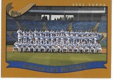 2002 Topps Baseball Team Picture Kansas City Royals