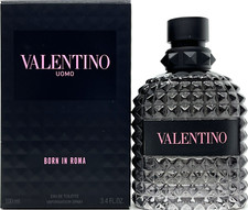 VALENTINO UOMO BORN IN ROMA EAU DE TOILETTE SPRAY FOR MEN 3.4 Oz / 100 ml NEW  