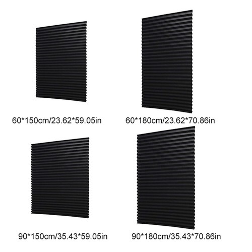 180cm Paper Pleated Shade Window Blind Sun UV Half Blackout Blind Roller Decor - Picture 20 of 29