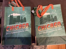 Trader Joe's Chicago reusable ECO Shopping Bag Tote NWT