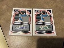 2024 Panini Stars Stripes USA Cannon Goldin Jersey Auto Green Ink SSP + Base