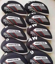   10PCS  Golf Iron Headcovers for Callaway MRVRIK Club Covers 4-LW Black 