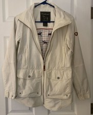 ARIAT Style "Vernal" Ivory XS Multiple Pockets Hideable Hood All Weather Jacket