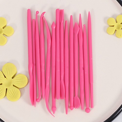 14PCS Flower Modelling Tools Paste Cookie Kit Cake Fondant Decorating Set - Picture 8 of 13