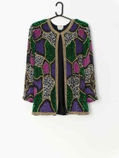 Vintage Beaded Sequin Jacket By Tan-chho Exclusive - Medium / Large