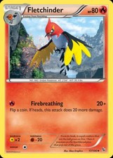 Pokemon Fletchinder (17/121) Flashfire LP