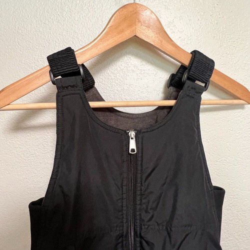 White Sierra Ski Snow Bib Overall Pants Kids Unisex Black Lined XS - Picture 5 of 9