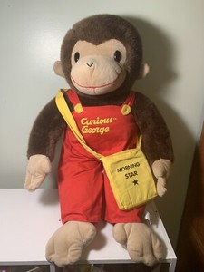 curious george stuffed animal large