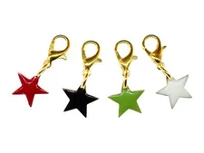 4x Star Charm Set Miniblings Charm Pendant Charms Enamel Xmas