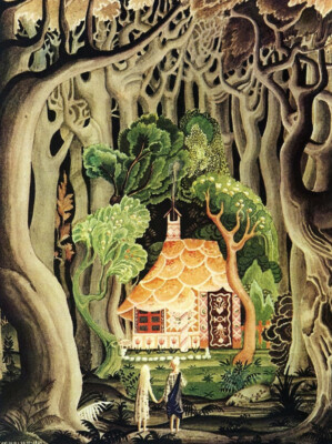 Kay Nielsen : Illustration for Hansel and Gretel : Archival Quality Art Print