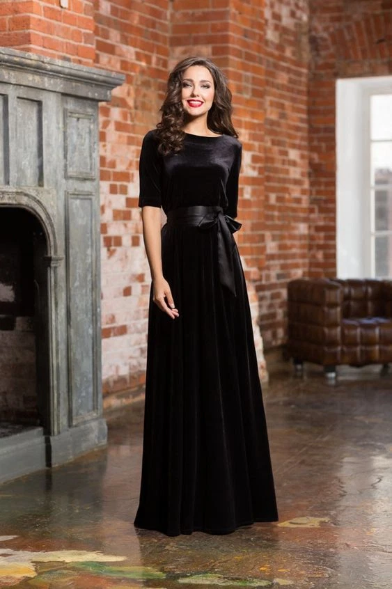Velvet gown for clearance wedding