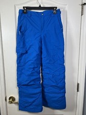 Columbia Omni-Heat Tech Youth Large 14 16 Blue Ski Snow Pant Adjustable Waist