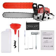 52CC 58CC 20" 22" Gasoline Chainsaw Gas Powered Wood Cutting Engine Chain Saw