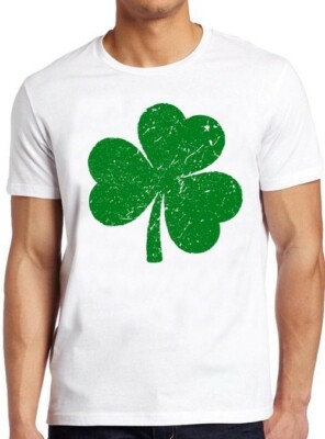 T-Shirt St. Patrick's Day Distressed Kleeblatt grün irisch cool Geschenk M287