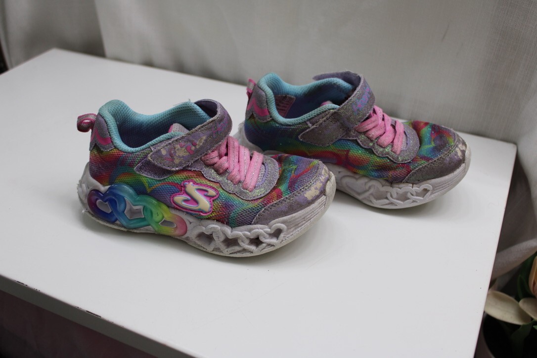 Girl's Skechers S Lights Flutter Heart Lights Simply Love Pink