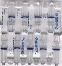 2in 2ba Clear HARROWS SUPERGRIP Spinning Nylon Dart Shafts: 3 per set