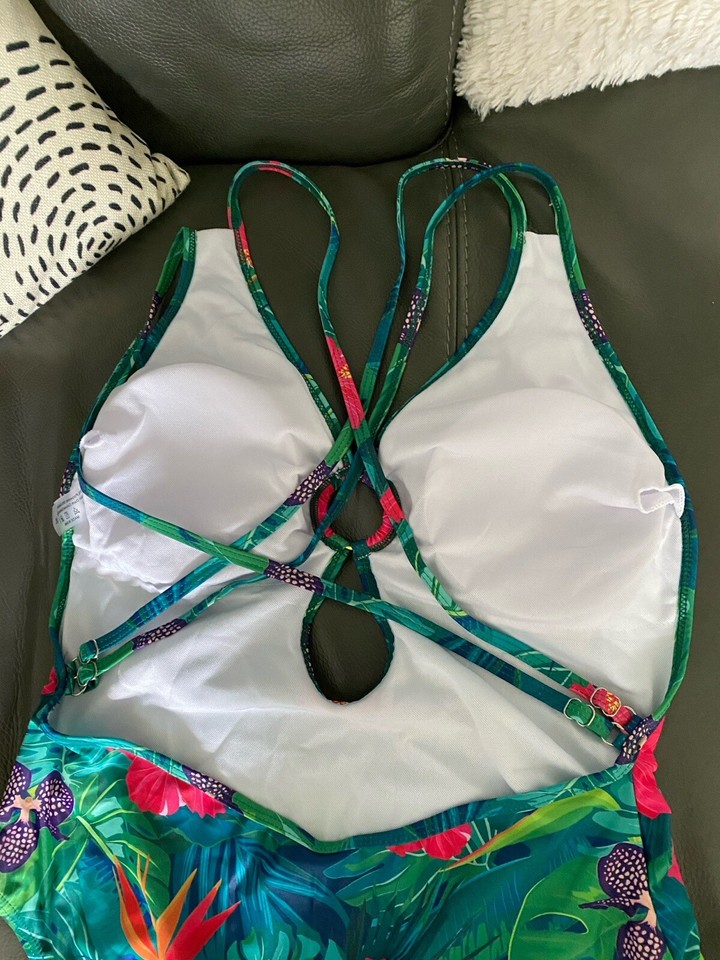 Tropical Print Swimsuit NWOTS Size XL 1416 eBay