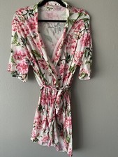 Show Me Your MuMu OS Brie Robe Garden of Blooms Pink Floral Women One Size