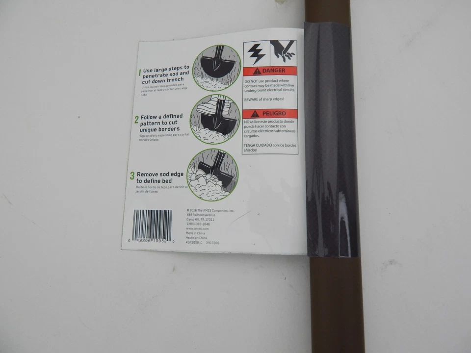 Ames Landscape Sidewalk Flower Bed Arched Blade Long Handled Border Edger  - Image 3 of 4