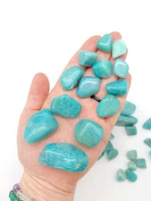 Amazonite Tumbled Stone - Polished Natural Amazonite Crystal from Mozambique