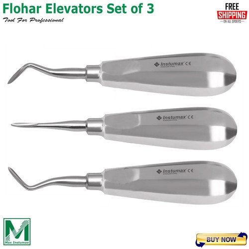 Dental Extracting Kit Oral Surgery Tooth Extraction Elevators Kelly Forceps 14PC - Picture 10 of 10