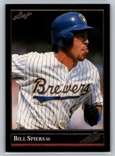 💎1992 Leaf Baseball #106 Bill Spiers - Black Gold - Milwaukee Brewers💎