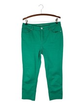 Chicos So Slimming Girlfriend Crop Jeans Green 1P US Womens 8P