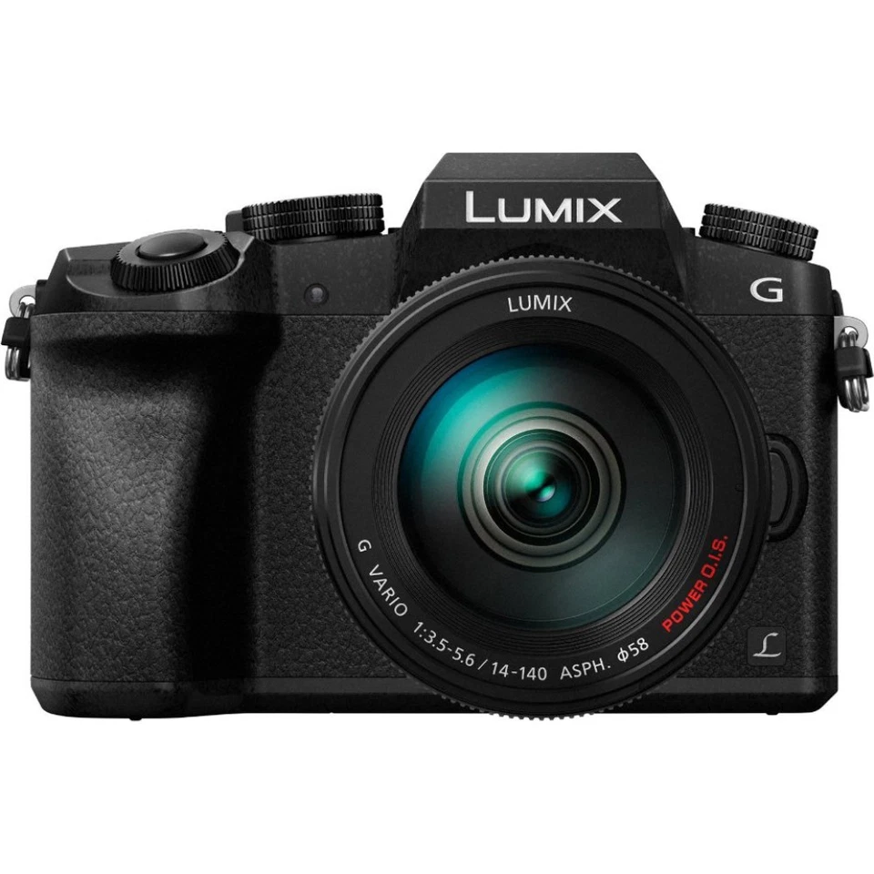 Panasonic LUMIX G7 Interchangeable Lens 4K Ultra HD Black DSLM/14-140mm Lens - O