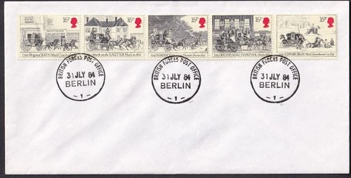 1984 ROYAL MAIL, PLAIN COVER - BRITISH FORCES POST OFFICE BERLIN CDS