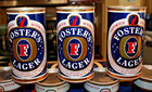 Lot Of 12 Vintage Empty Foster's Lager 25 Fl. oz. Cans in Box - 3 designs — photo 2