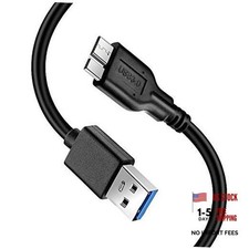 Micro B Cable, USB 3.0 A Male to Micro USB 3.0 Sync Cord,Data Wire for