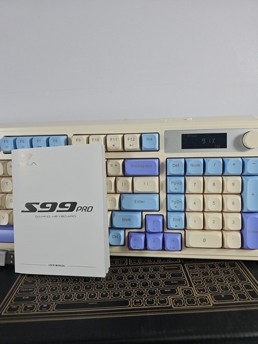 AULA S99 PRO-- KEYS KEYBOARD TRI-MODE BLUETOOTH 2.4GHZ USB-C Gaming RGB Open Box - Picture 3 of 3