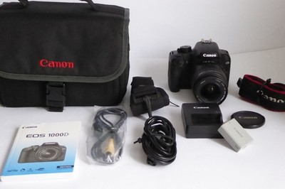 Canon EOS 1000D 10.1MP Digitalkamera - Schwarz (Obj: 18-55mm II nur 5453 Clicks