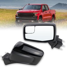 Left Driver Side Mirror Compatible with 2019-2025 chevy L-3Pins, Black