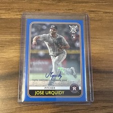 Jose Urquidy 2020 Topps Chrome Big League (BL) Rookie Auto Astros / Tigers
