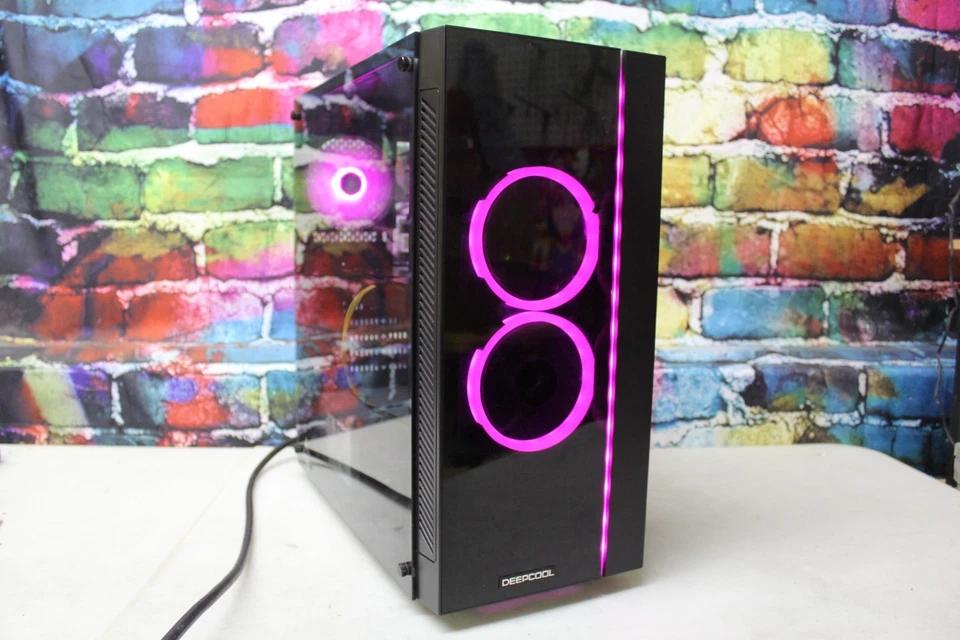 Custom RGB Gaming Desktop PC Intel i7 Quad 8 GB 500 SSD Nvidia Quadro K620 2 GB - Image 2 of 4