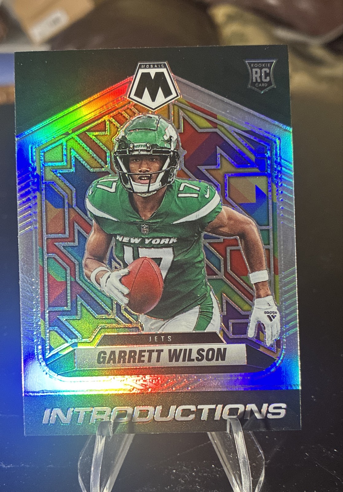 2022 Panini Mosaic - Introductions Garrett Wilson #I-6 Silver Prizm (RC)