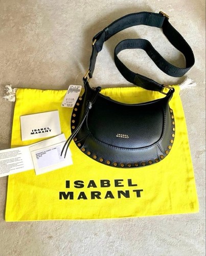 ISABEL MARANT MINI MOON Grained Leather Shoulder Bag