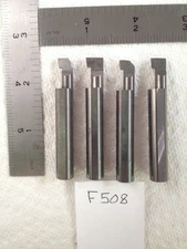 4 USED 3/8" SHANK MINI CARBIDE BORING BARS. HEAD SIZES .310" - .350" USA (F508)