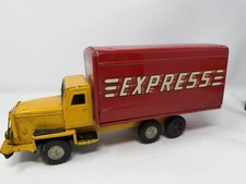 Vintage 1950s Tin Toy Express Red  Yellow Truck 10.5  