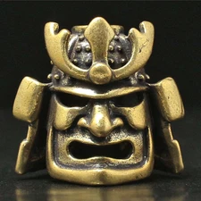 Antique Japanese metal craft Netsuke　Busyo Kabuto　#641