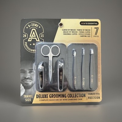 A-Zone Professional Men's Essential Stainless Steel Manicure Set w