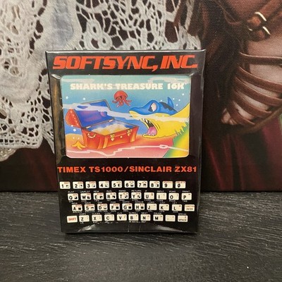 BRAND NEW Timex TS1000/Sinclair ZX81 computer software game SHARK'S TREASURE 16K