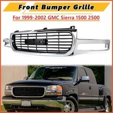 For 1999-2002 Gmc Sierra 1500 2500 2000-2006 Yukon Front Grille Chrome Assembly